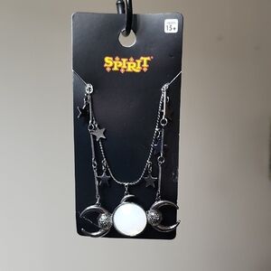 Spirit Silver Celestial Charm Necklace